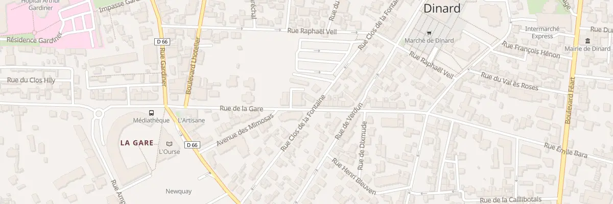 Plan du 34 Rue de la Gare à Dinard
