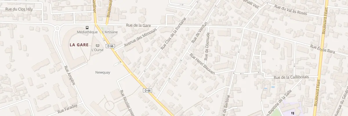 Plan du 36 Rue de Verdun à Dinard