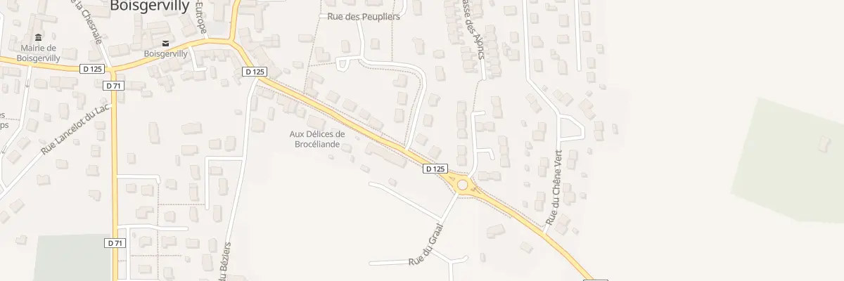 Plan du 22 Rue de Brocéliande à Boisgervilly