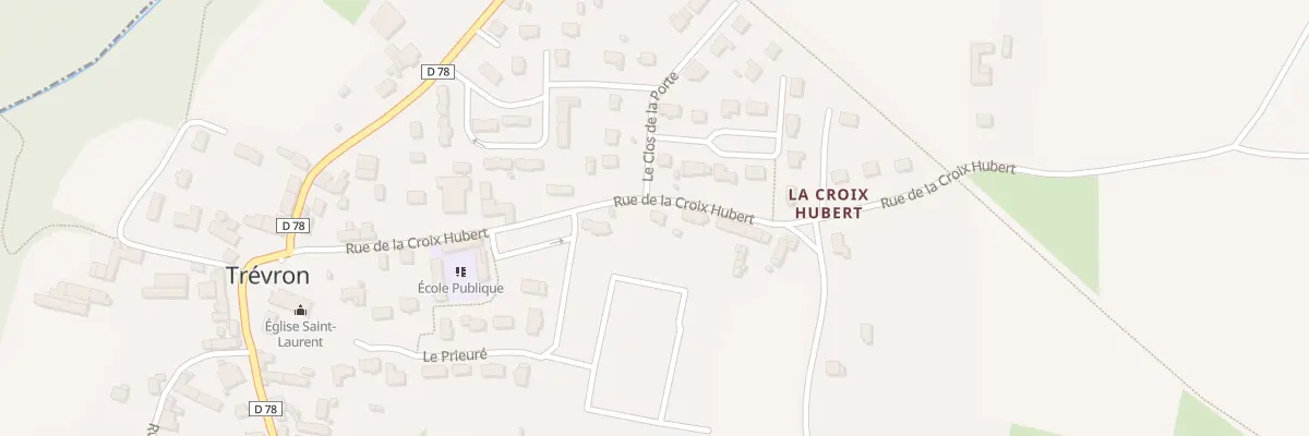 Plan du 14 Rue de la Croix Hubert à Trévron