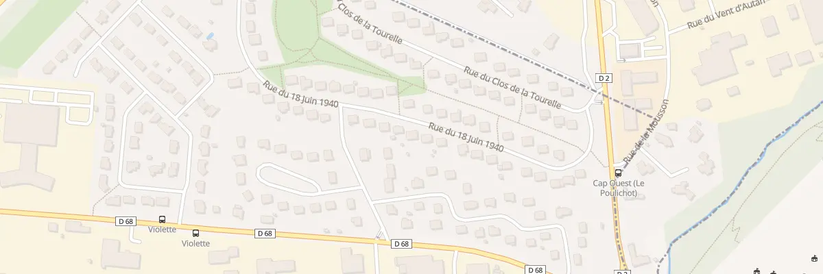 Plan du 25 Rue du 18 Juin 40 à Quévert