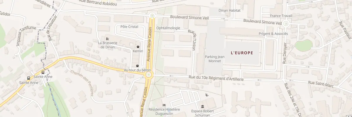 Plan du 7 Rue de l’Union à Dinan