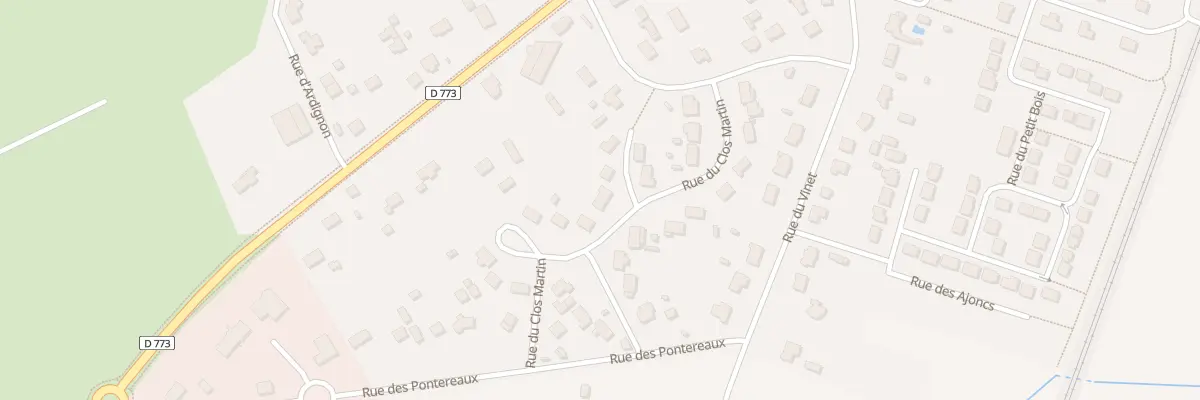 Plan du 23 Rue du Clos Martin à Drefféac