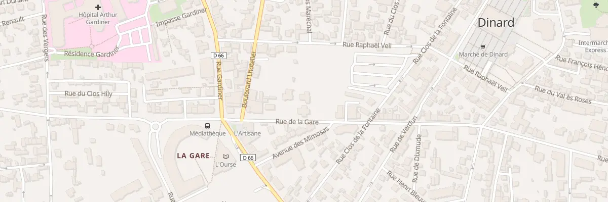 Plan du 42B Rue de la Gare à Dinard