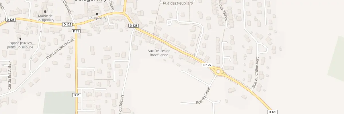 Plan du 15 Rue de Brocéliande à Boisgervilly