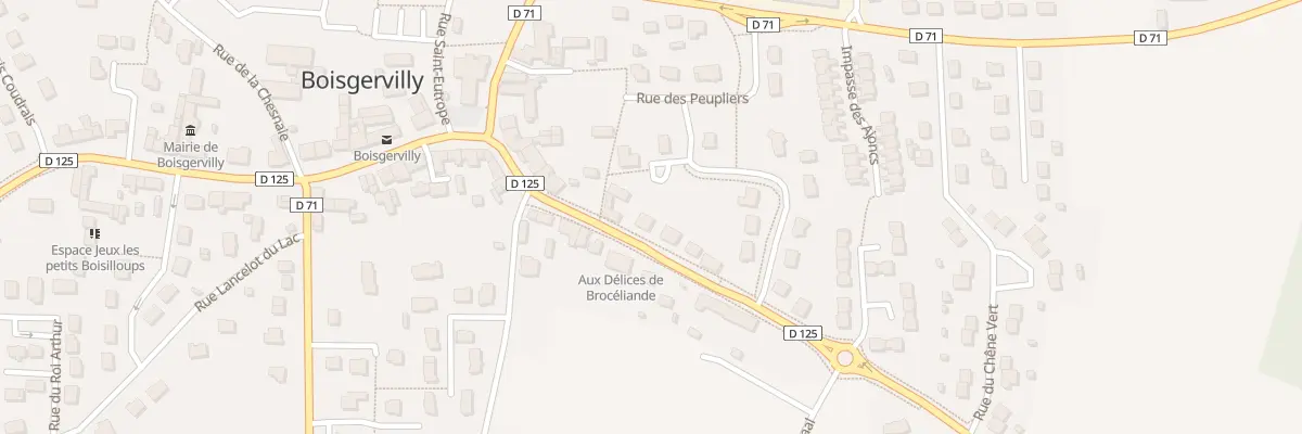 Plan du 14 Rue de Brocéliande à Boisgervilly