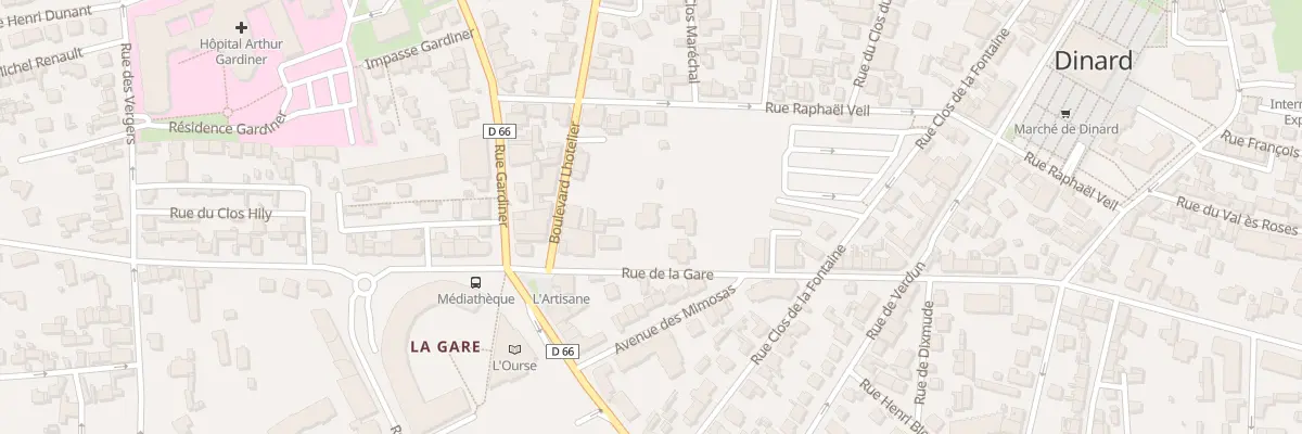 Plan du 42 Rue de la Gare à Dinard