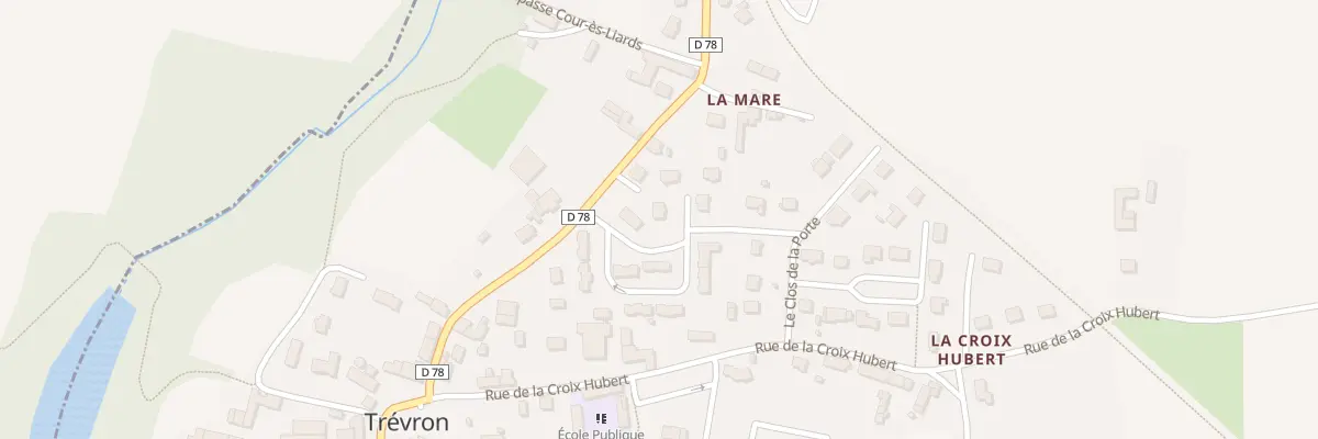 Plan du 34 Lot Courtil de Lorette à Trévron