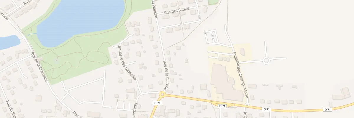 Plan du 7 Rue de la Planche à Boisgervilly