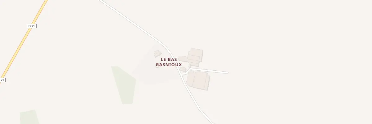 Plan du 205 Le Bas Gasnioux à Boisgervilly