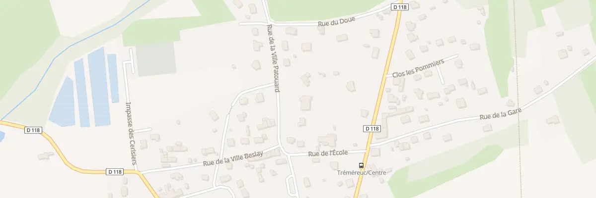 Plan du 12 Rue de la Ville Patouard à Tréméreuc