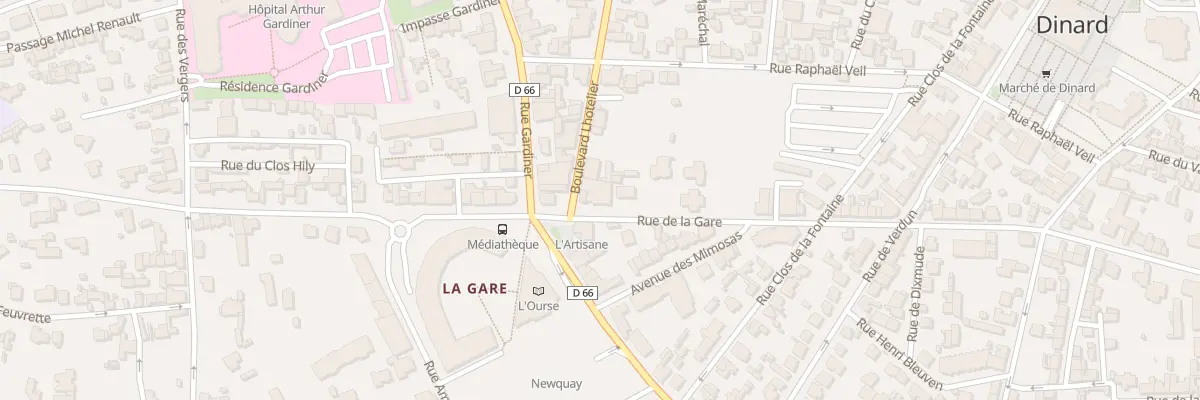 Plan du 46 Rue de la Gare à Dinard
