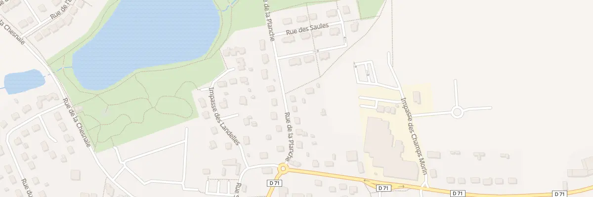 Plan du 9 Rue de la Planche à Boisgervilly