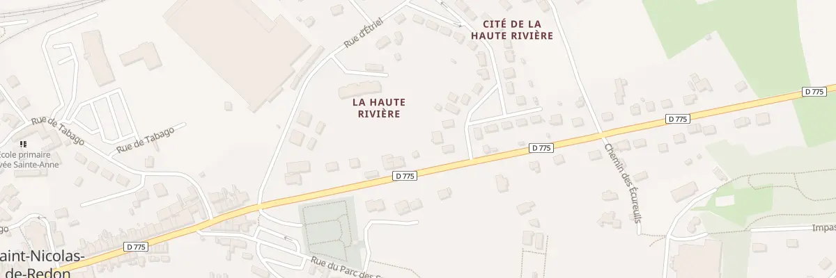 Plan du 5275 Rue de Châteaubriant à Saint-Nicolas-de-Redon