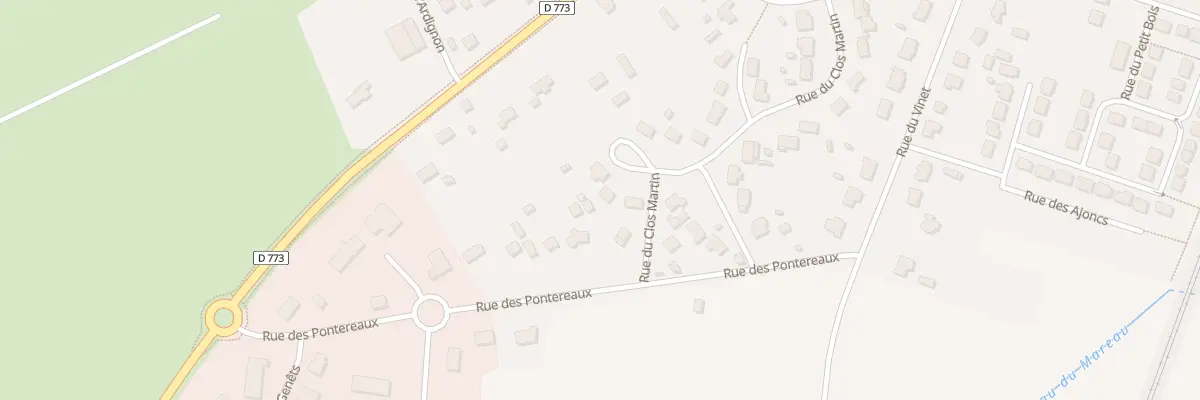 Plan du 18 Rue du Clos Martin à Drefféac