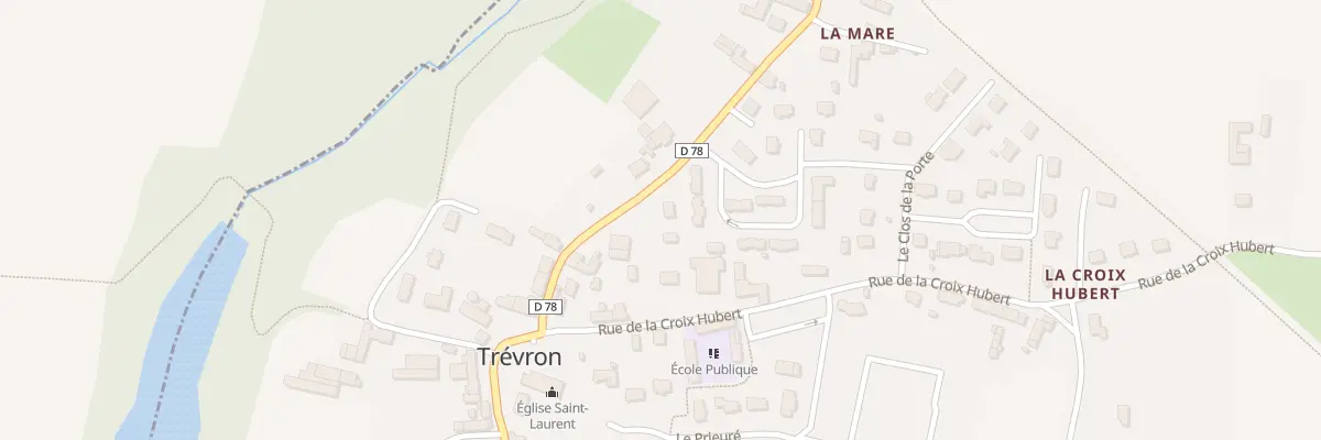 Plan du 12 Rue de la Mare à Trévron