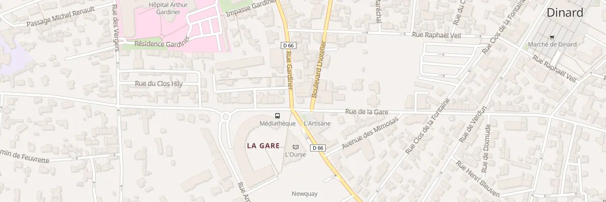 Plan du 50 Rue de la Gare à Dinard