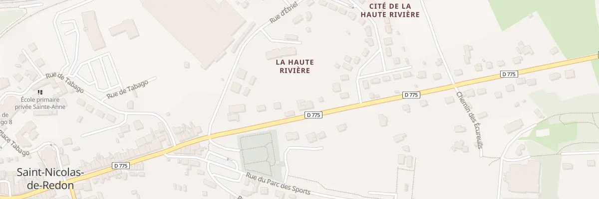 Plan du 77 Rue de Châteaubriant à Saint-Nicolas-de-Redon