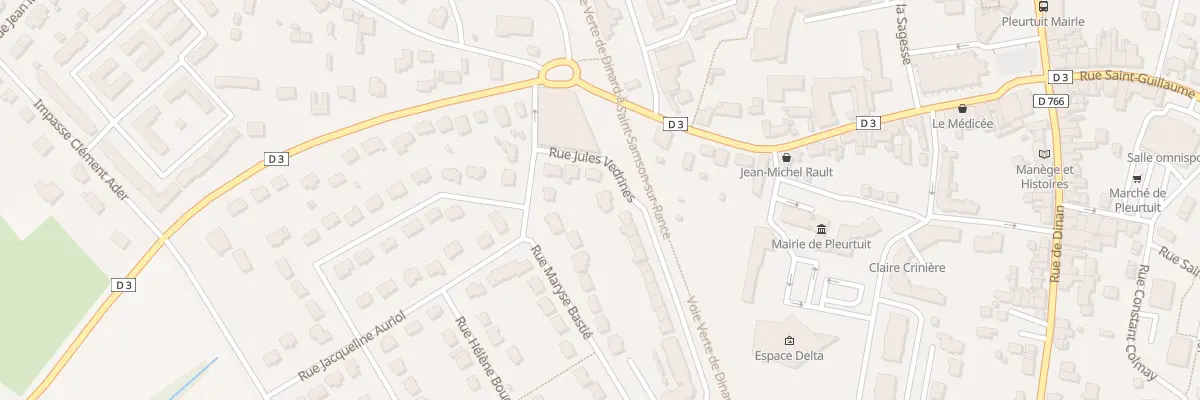 Plan du 8 Rue Jules Vedrines à Pleurtuit