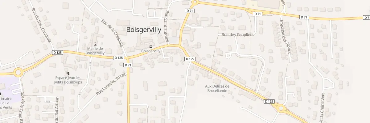 Plan du 3 Rue de Brocéliande à Boisgervilly