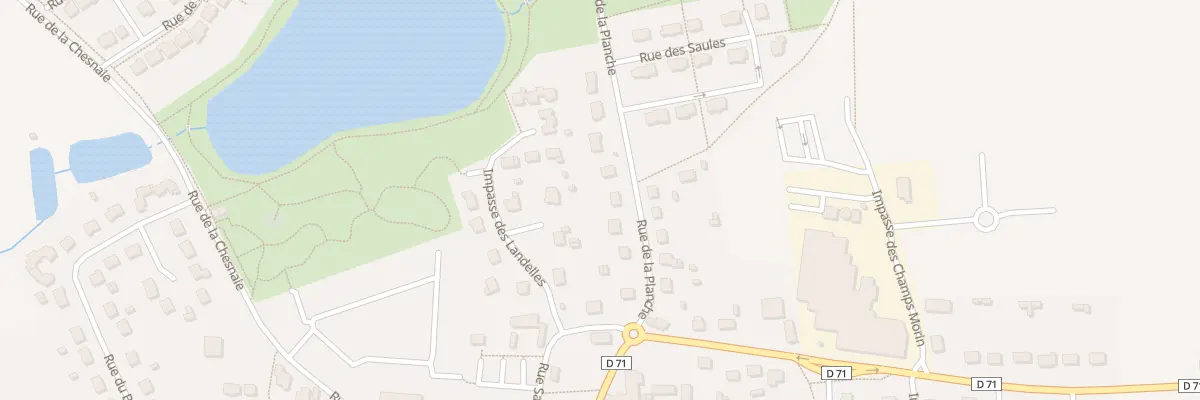 Plan du 8 Rue de la Planche à Boisgervilly