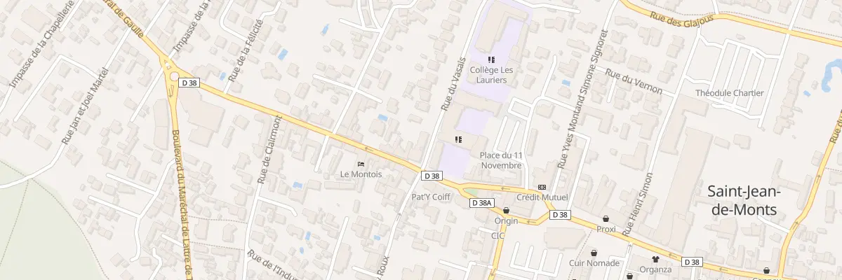 Plan du 82 Rue du général de gaulle à Saint-Jean-de-Monts