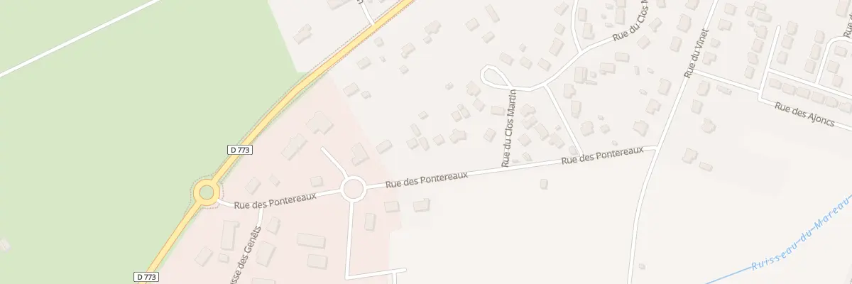 Plan du 19 Rue des Pontereaux à Drefféac
