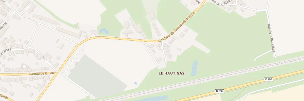 Plan du 1 Pas du Haut Gâs à Donges