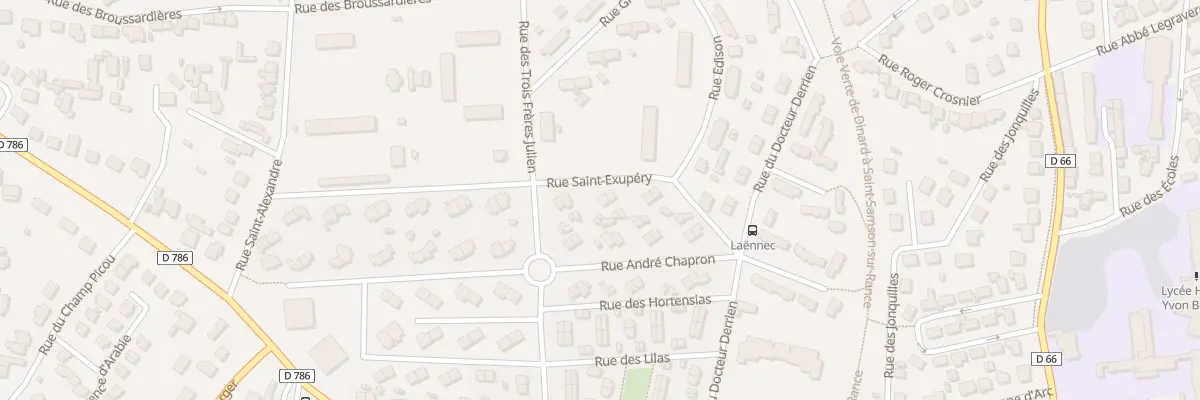 Plan du 7 Rue Saint Exupery à Dinard