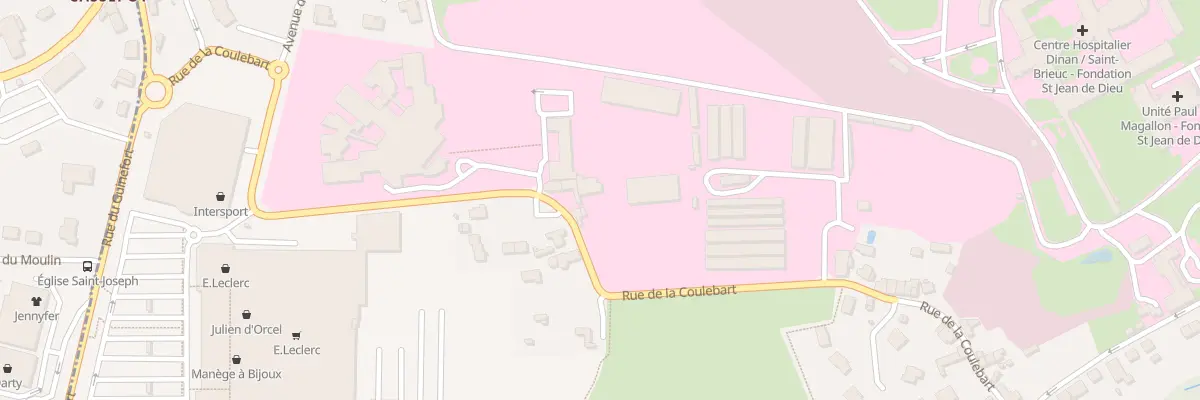 Plan du 7 Rue de la Coulebart à Dinan