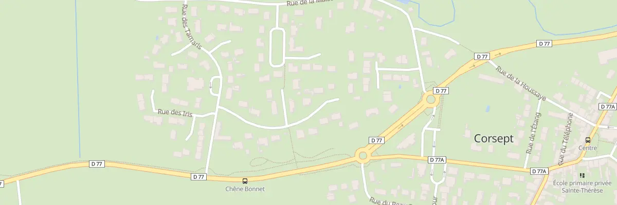 Plan du 11 Rue du Chêne Bonnet à Corsept