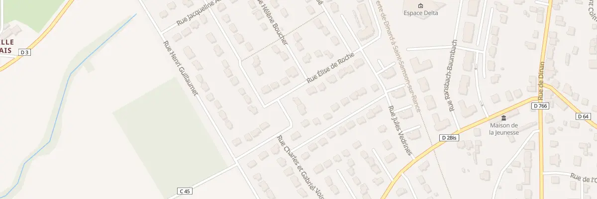 Plan du 13 Rue Elise de Roche à Pleurtuit