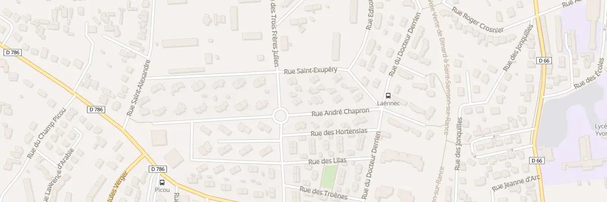 Plan du 14 Rue Andre Chapron à Dinard