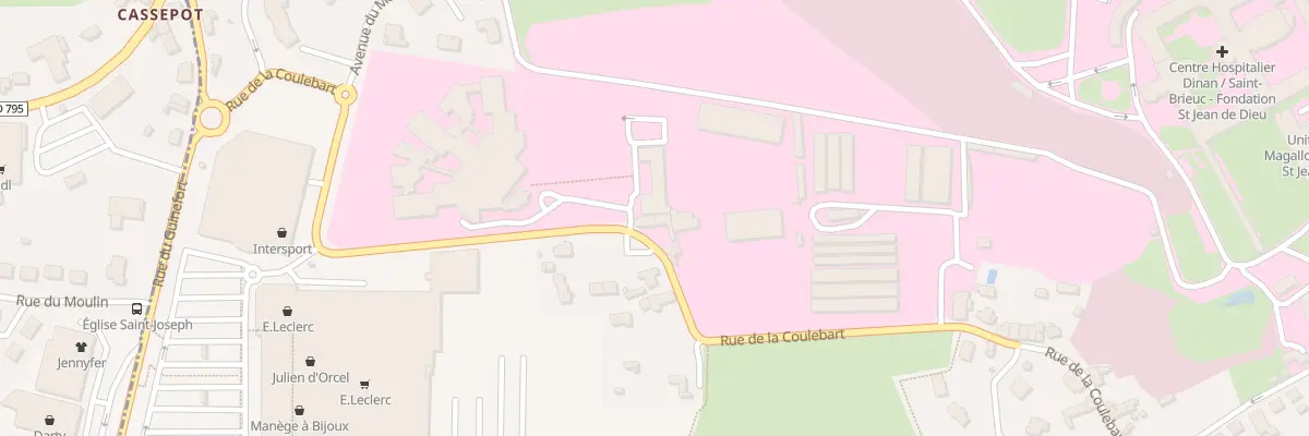Plan du 3 Rue de la Coulebart à Dinan