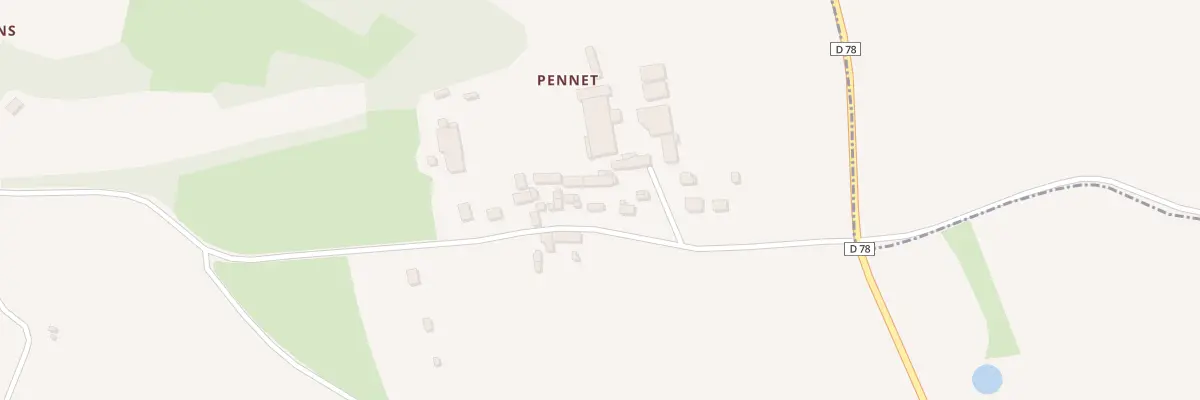 Plan du 8 Pennet à Trévron