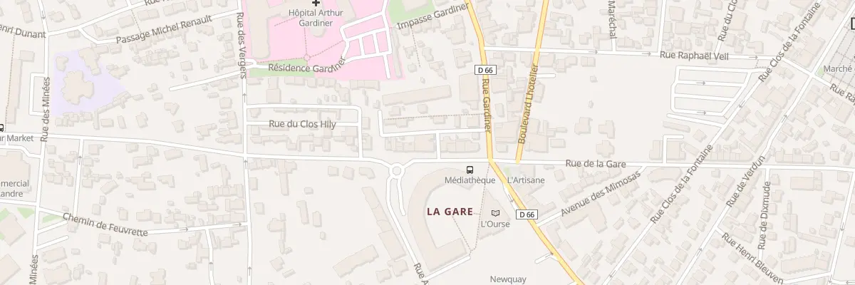 Plan du 60 Rue de la Gare à Dinard