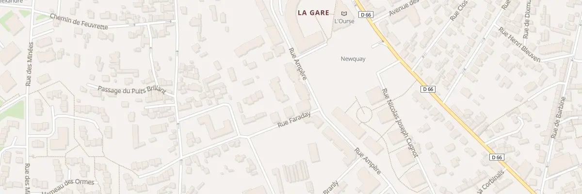 Plan du 22 Rue Ampère à Dinard