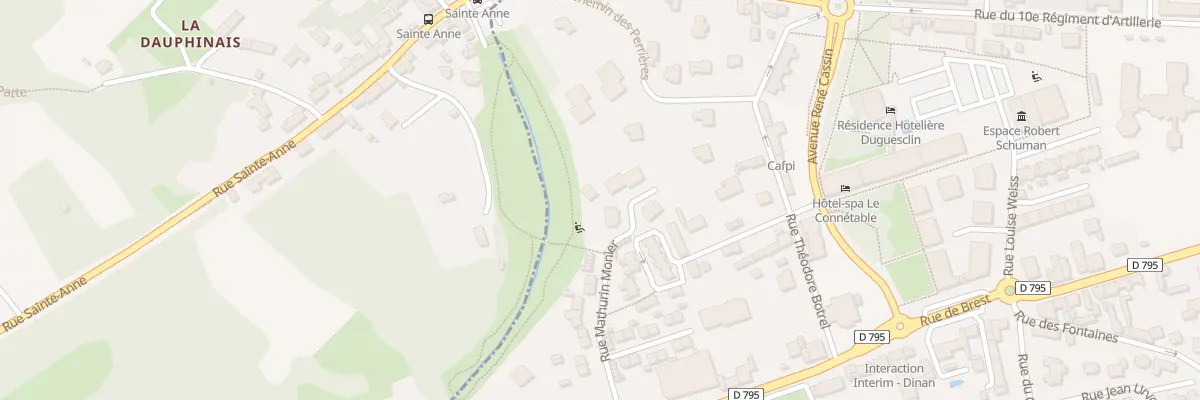 Plan du 4 Rue Mathurin Monier à Dinan