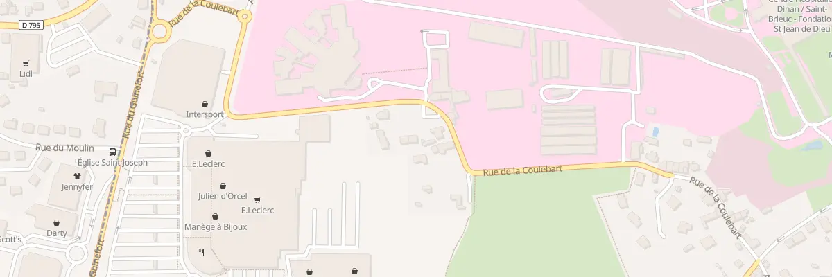Plan du 12 Rue de la Coulebart à Dinan