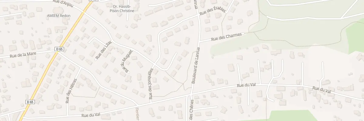 Plan du 8 Rue des Glycines à Redon