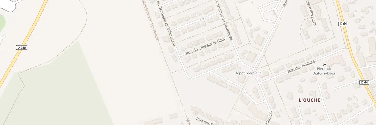 Plan du 13 Rue Clos sur le Bois à Pleurtuit