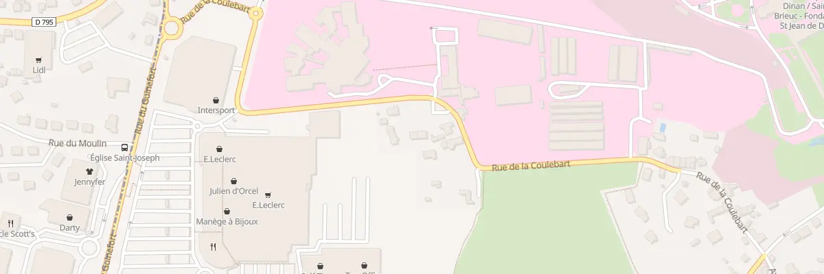Plan du 14 Rue de la Coulebart à Dinan