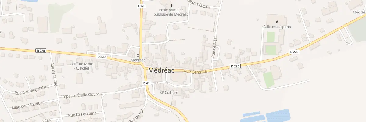 Plan du 17 Rue Centrale à Médréac