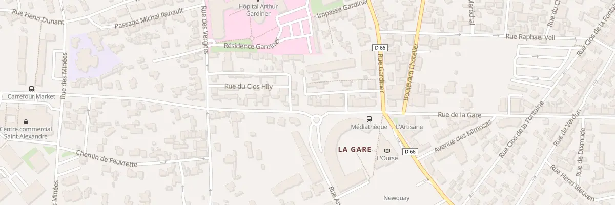 Plan du 70 Rue de la Gare à Dinard