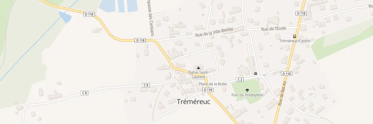 Plan du 2 Rue de l’Eglise à Tréméreuc
