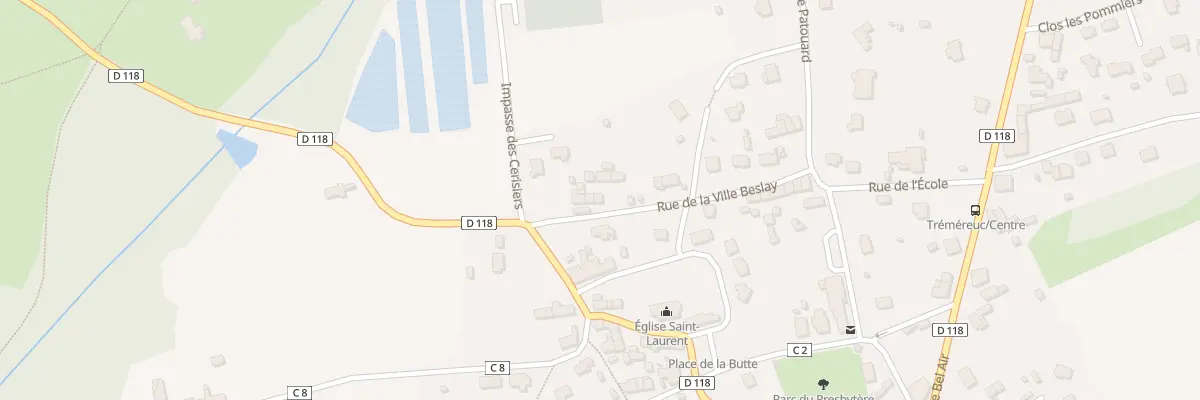 Plan du 14 Rue de la Ville Beslay à Tréméreuc