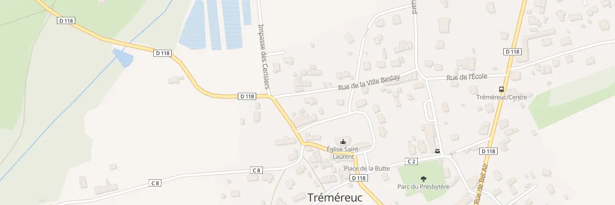 Plan du 9 Rue de la Ville Beslay à Tréméreuc