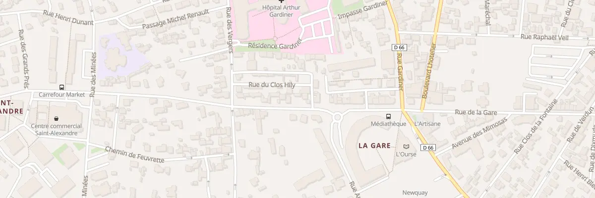 Plan du 78 Rue de la Gare à Dinard
