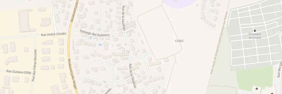 Plan du 45B Rue de la Saudrais à Dinard