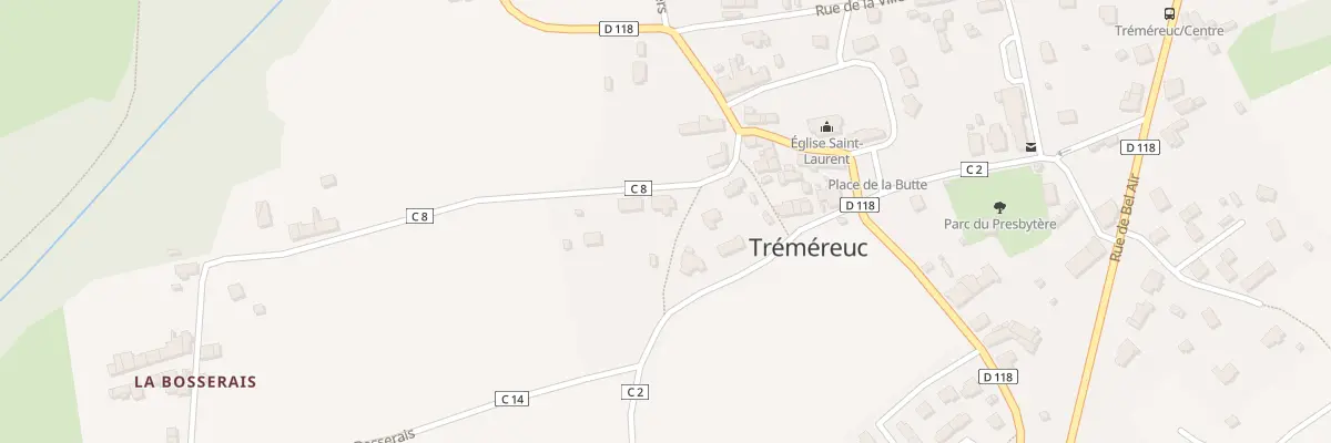 Plan du 1 Rue du Moulin à Tréméreuc